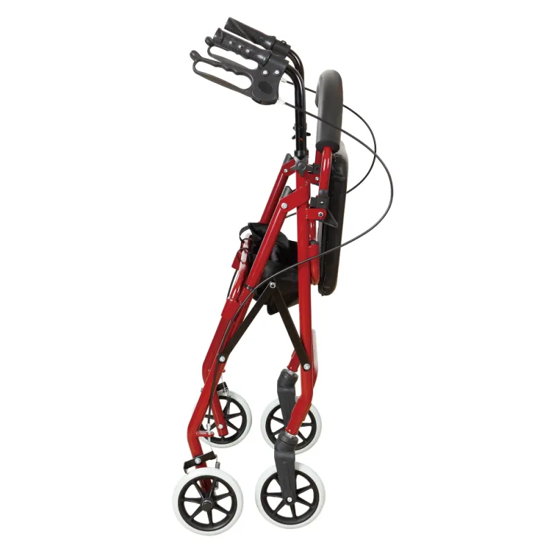 Lightweight Aluminum Folding Rollator Walker with Wheels